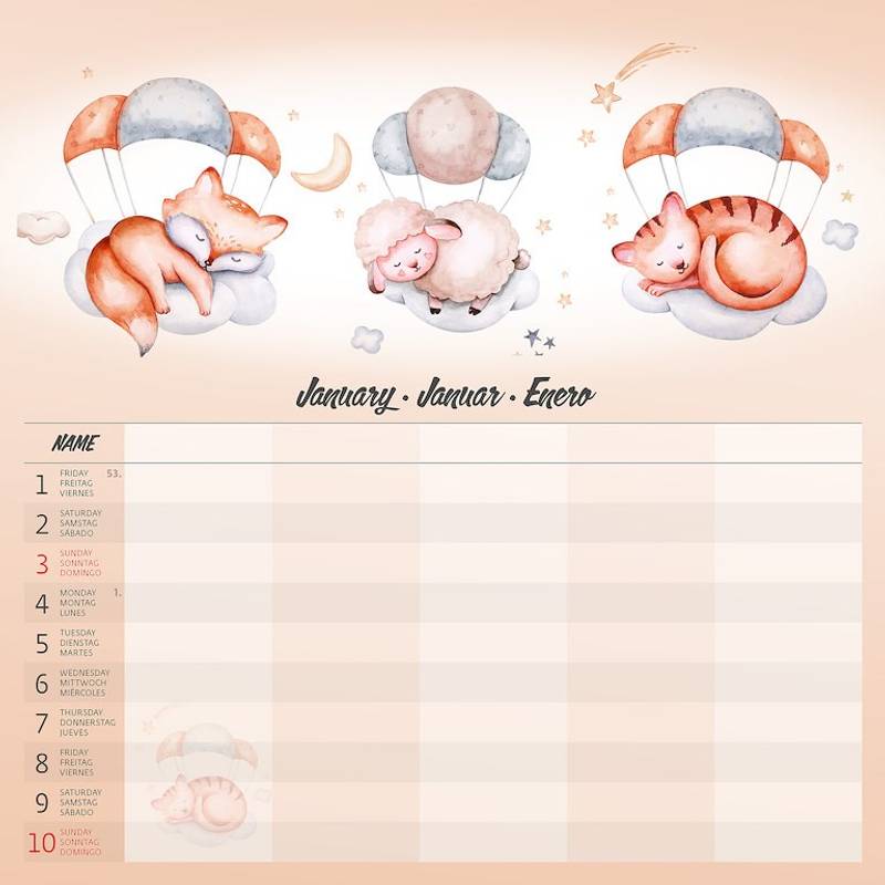 Kalendár Family Planner, 2027 Kalendár Family Planner, 2027