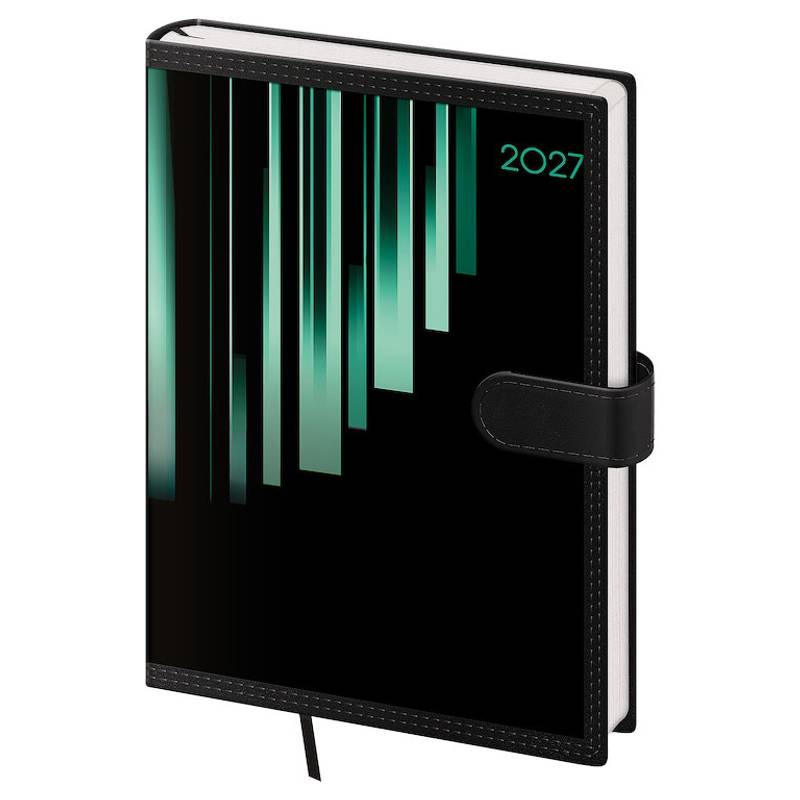 Týždenný diár A5 Tone s magnetom zelený Týždenný diár A5 Tone s magnetom zelený