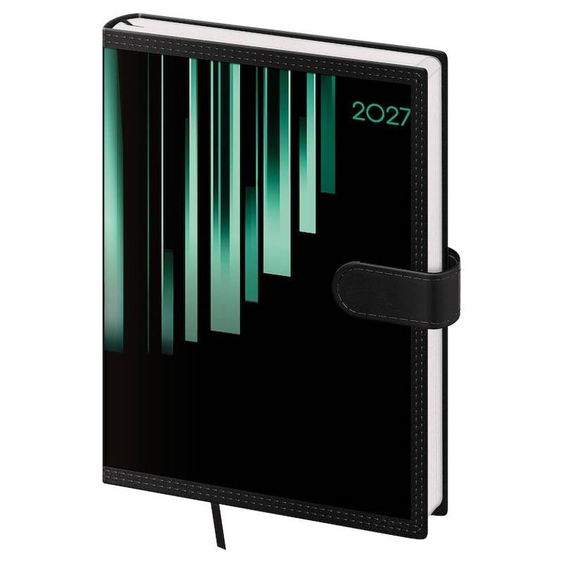 Týždenný diár A5 Tone s magnetom zelený, 2027 Týždenný diár A5 Tone s magnetom zelený, 2027