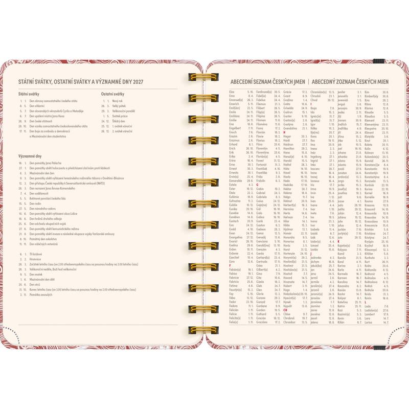 NOTIQUE Špirálový 18-mesačný diár Petito – Mraky 2026/2027, 13 x 18 cm NOTIQUE Špirálový 18-mesačný diár Petito – Mraky 2026/2027, 13 x 18 cm