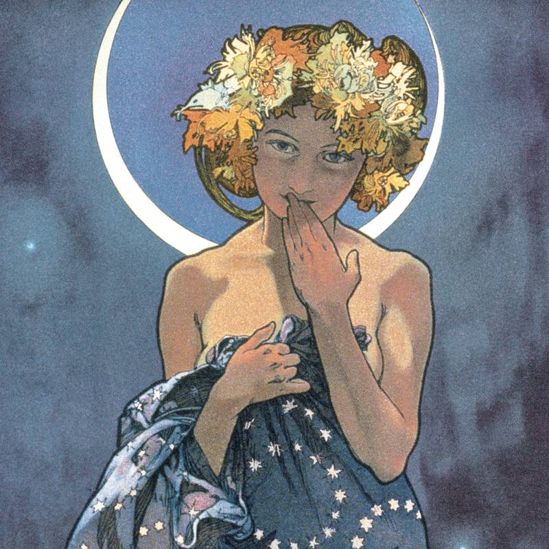 NOTIQUE Poznámkový kalendář Alfons Mucha 2027, 30 x 30 cm NOTIQUE Poznámkový kalendář Alfons Mucha 2027, 30 x 30 cm
