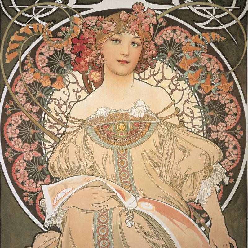 NOTIQUE Poznámkový kalendář Alfons Mucha 2027, 30 x 30 cm NOTIQUE Poznámkový kalendář Alfons Mucha 2027, 30 x 30 cm