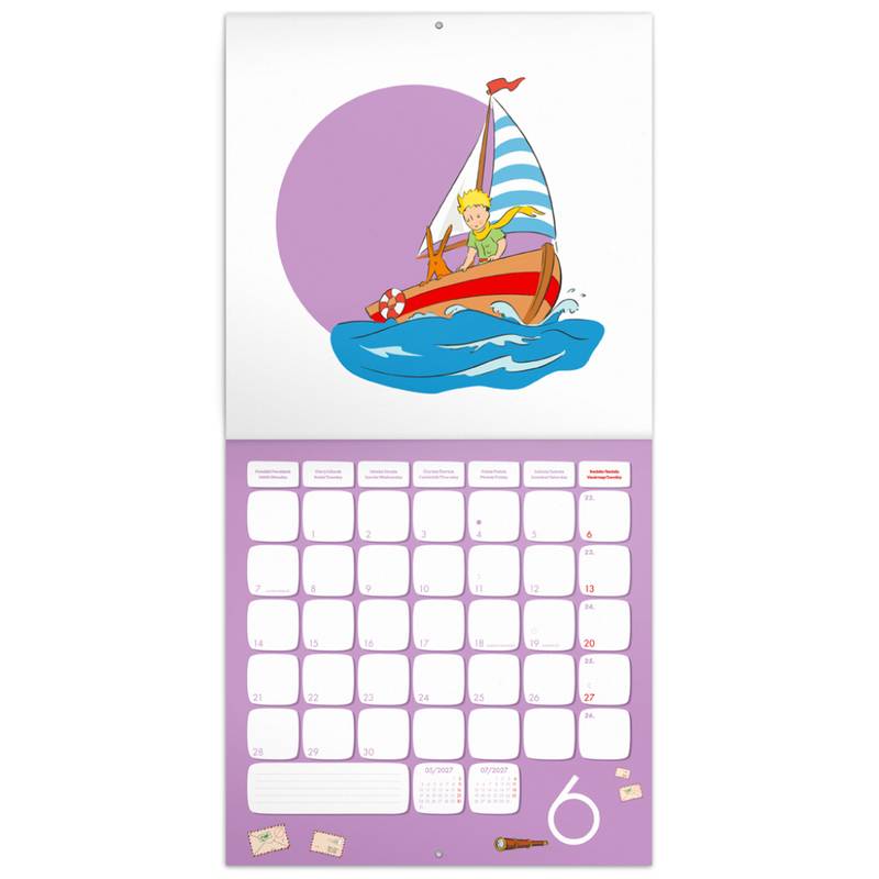 NOTIQUE Poznámkový kalendář Malý princ 2027, PLASTIC FREE, 30 x 30 cm NOTIQUE Poznámkový kalendář Malý princ 2027, PLASTIC FREE, 30 x 30 cm