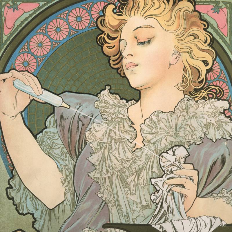 NOTIQUE Grid calendar Alphonse Mucha 2027, 30 x 30 cm NOTIQUE Grid calendar Alphonse Mucha 2027, 30 x 30 cm