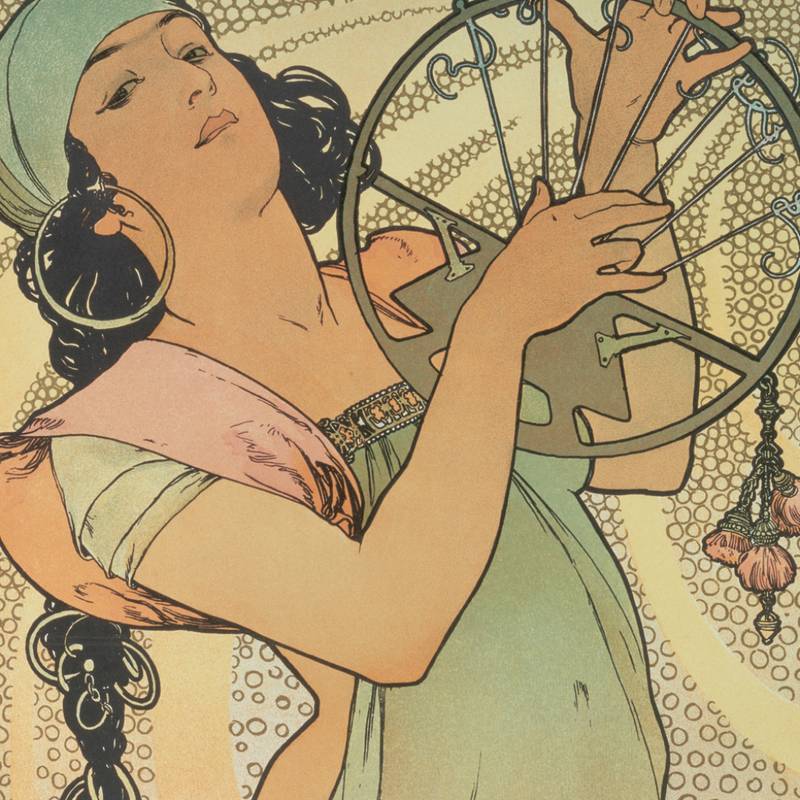 NOTIQUE Grid calendar Alphonse Mucha 2027, 30 x 30 cm NOTIQUE Grid calendar Alphonse Mucha 2027, 30 x 30 cm