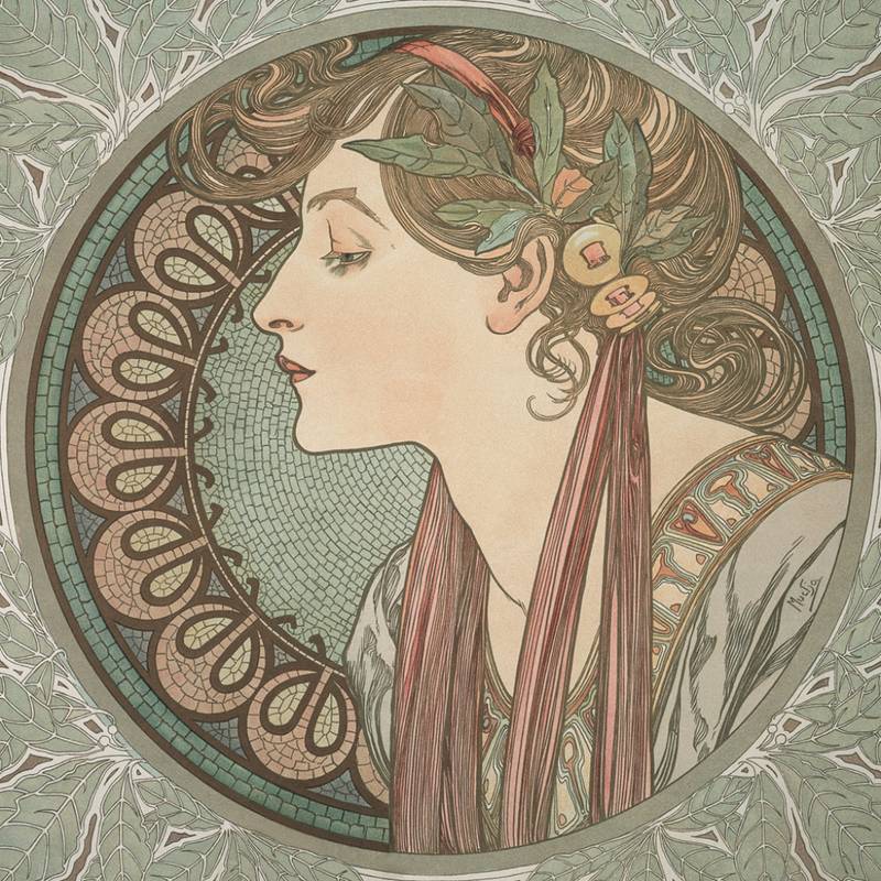 NOTIQUE Grid calendar Alphonse Mucha 2027, 30 x 30 cm NOTIQUE Grid calendar Alphonse Mucha 2027, 30 x 30 cm