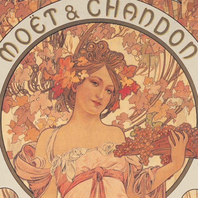 NOTIQUE Grid calendar Alphonse Mucha 2027, 30 x 30 cm NOTIQUE Grid calendar Alphonse Mucha 2027, 30 x 30 cm