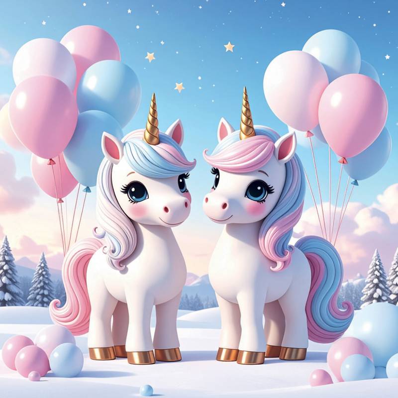 NOTIQUE Grid calendar Happy Unicorns 2027, 30 x 30 cm NOTIQUE Grid calendar Happy Unicorns 2027, 30 x 30 cm