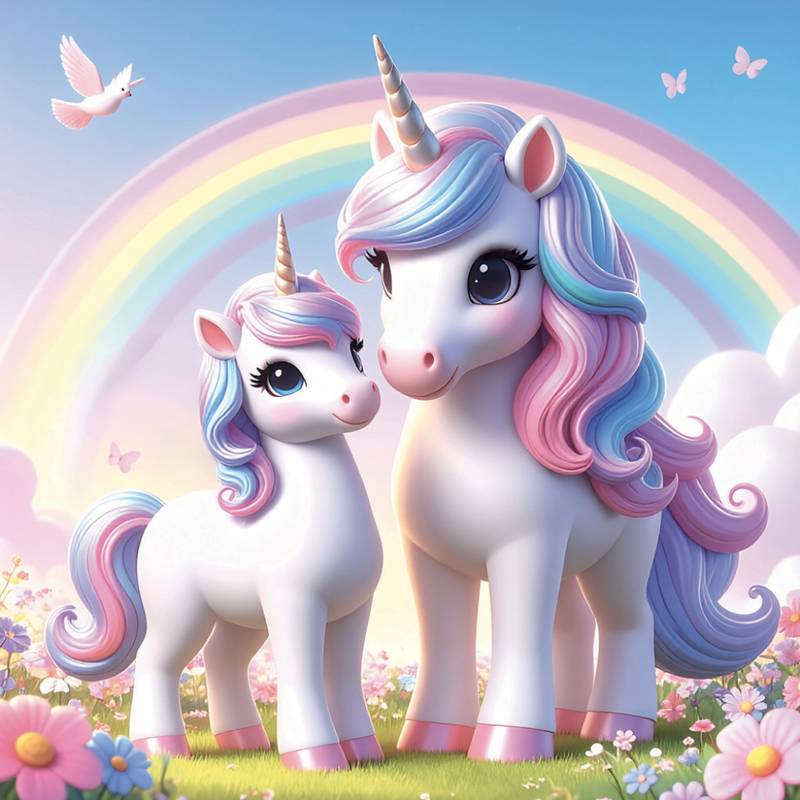 NOTIQUE Grid calendar Happy Unicorns 2027, 30 x 30 cm NOTIQUE Grid calendar Happy Unicorns 2027, 30 x 30 cm