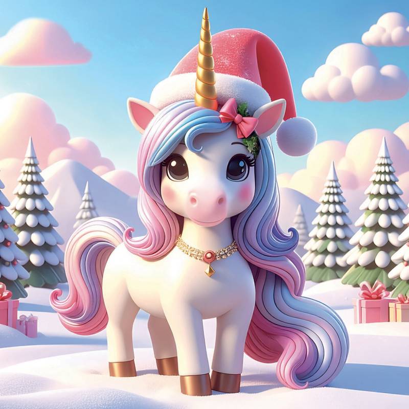 NOTIQUE Grid calendar Happy Unicorns 2027, 30 x 30 cm NOTIQUE Grid calendar Happy Unicorns 2027, 30 x 30 cm