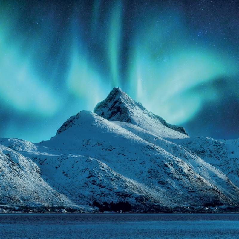 NOTIQUE Grid calendar Aurora Borealis 2027, 30 x 30 cm NOTIQUE Grid calendar Aurora Borealis 2027, 30 x 30 cm