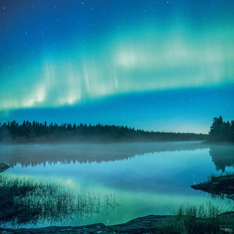 NOTIQUE Grid calendar Aurora Borealis 2027, 30 x 30 cm NOTIQUE Grid calendar Aurora Borealis 2027, 30 x 30 cm