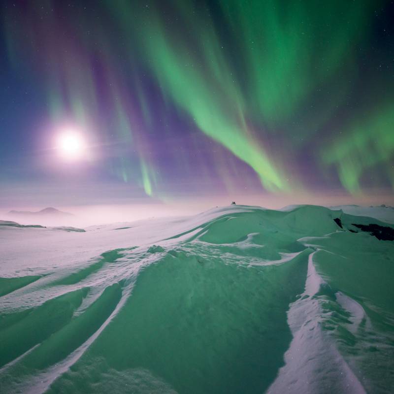 NOTIQUE Grid calendar Aurora Borealis 2027, 30 x 30 cm NOTIQUE Grid calendar Aurora Borealis 2027, 30 x 30 cm