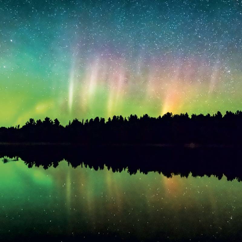 NOTIQUE Grid calendar Aurora Borealis 2027, 30 x 30 cm NOTIQUE Grid calendar Aurora Borealis 2027, 30 x 30 cm