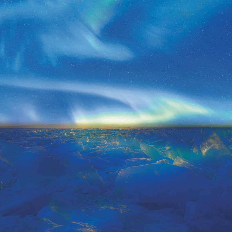 NOTIQUE Grid calendar Aurora Borealis 2027, 30 x 30 cm NOTIQUE Grid calendar Aurora Borealis 2027, 30 x 30 cm