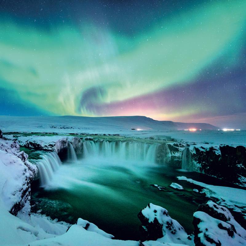 NOTIQUE Grid calendar Aurora Borealis 2027, 30 x 30 cm NOTIQUE Grid calendar Aurora Borealis 2027, 30 x 30 cm