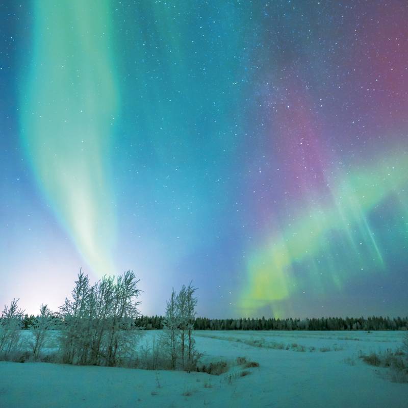 NOTIQUE Grid calendar Aurora Borealis 2027, 30 x 30 cm NOTIQUE Grid calendar Aurora Borealis 2027, 30 x 30 cm