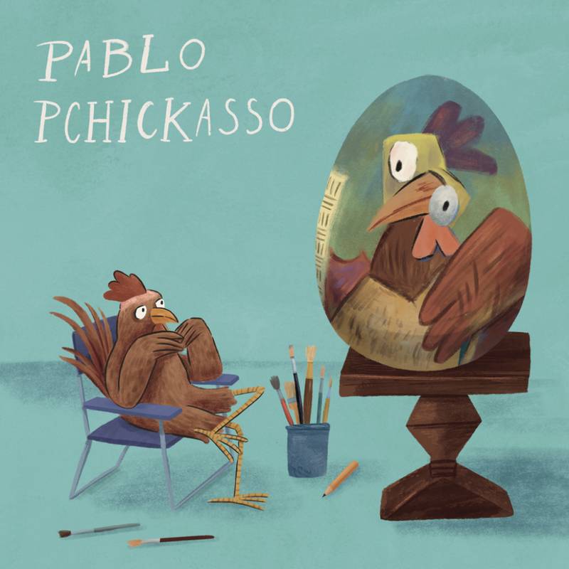 NOTIQUE Grid calendar Chicken Artists 2027, 30 x 30 cm NOTIQUE Grid calendar Chicken Artists 2027, 30 x 30 cm