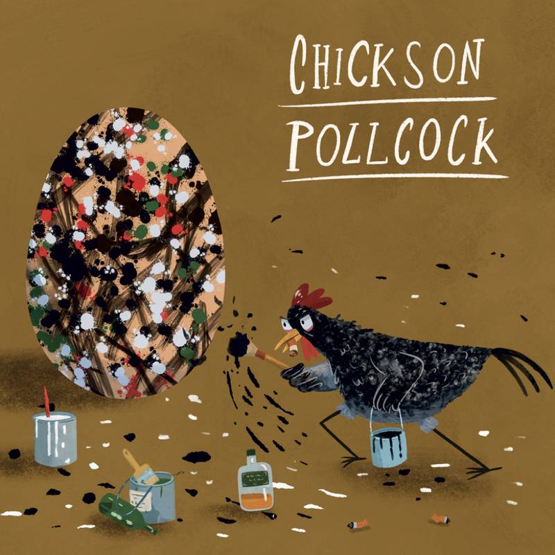 NOTIQUE Grid calendar Chicken Artists 2027, 30 x 30 cm NOTIQUE Grid calendar Chicken Artists 2027, 30 x 30 cm