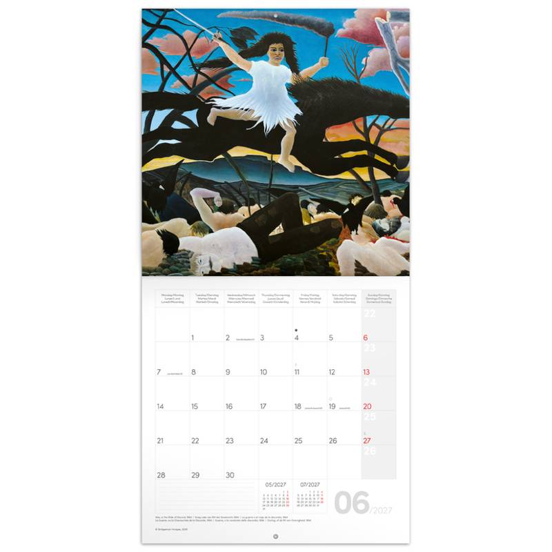NOTIQUE Grid calendar Henri Rousseau 2027, 30 x 30 cm NOTIQUE Grid calendar Henri Rousseau 2027, 30 x 30 cm