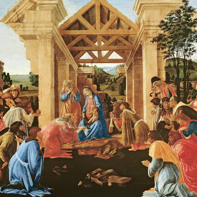 NOTIQUE Grid calendar Sandro Botticelli 2027, 30 x 30 cm NOTIQUE Grid calendar Sandro Botticelli 2027, 30 x 30 cm
