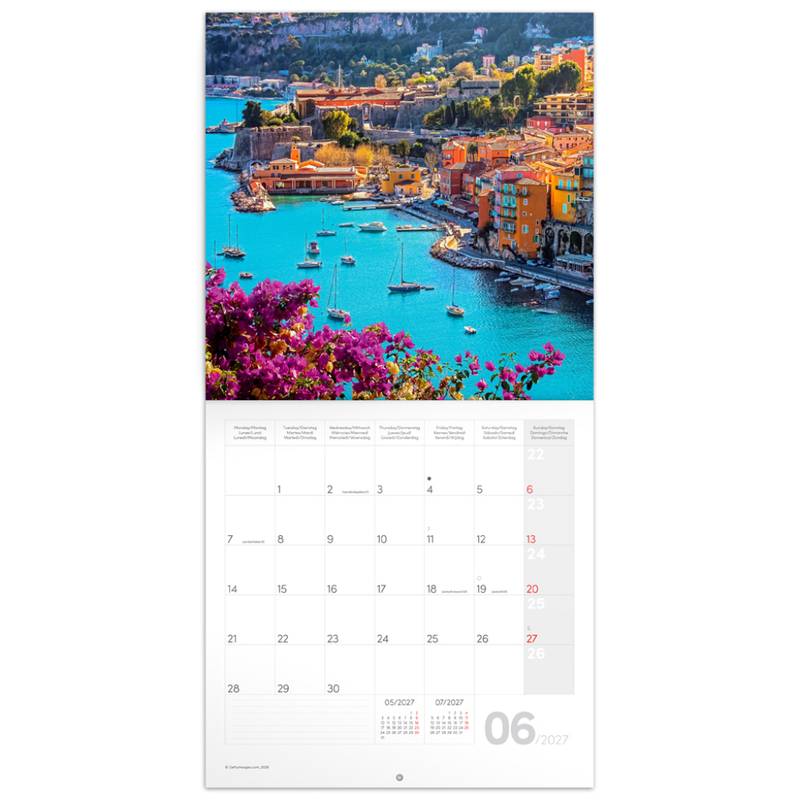 NOTIQUE Grid calendar Provence 2027, 30 x 30 cm NOTIQUE Grid calendar Provence 2027, 30 x 30 cm