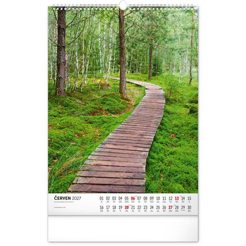 NOTIQUE Nástěnný kalendář Národní parky Čech a Moravy 2027, 33 x 46 cm NOTIQUE Nástěnný kalendář Národní parky Čech a Moravy 2027, 33 x 46 cm