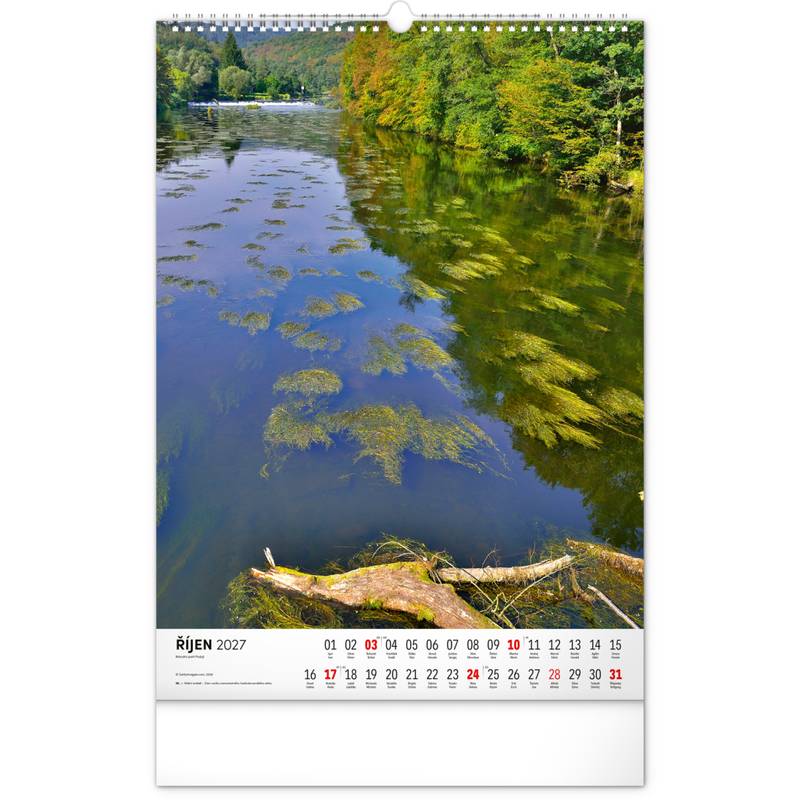 NOTIQUE Nástěnný kalendář Národní parky Čech a Moravy 2027, 33 x 46 cm NOTIQUE Nástěnný kalendář Národní parky Čech a Moravy 2027, 33 x 46 cm