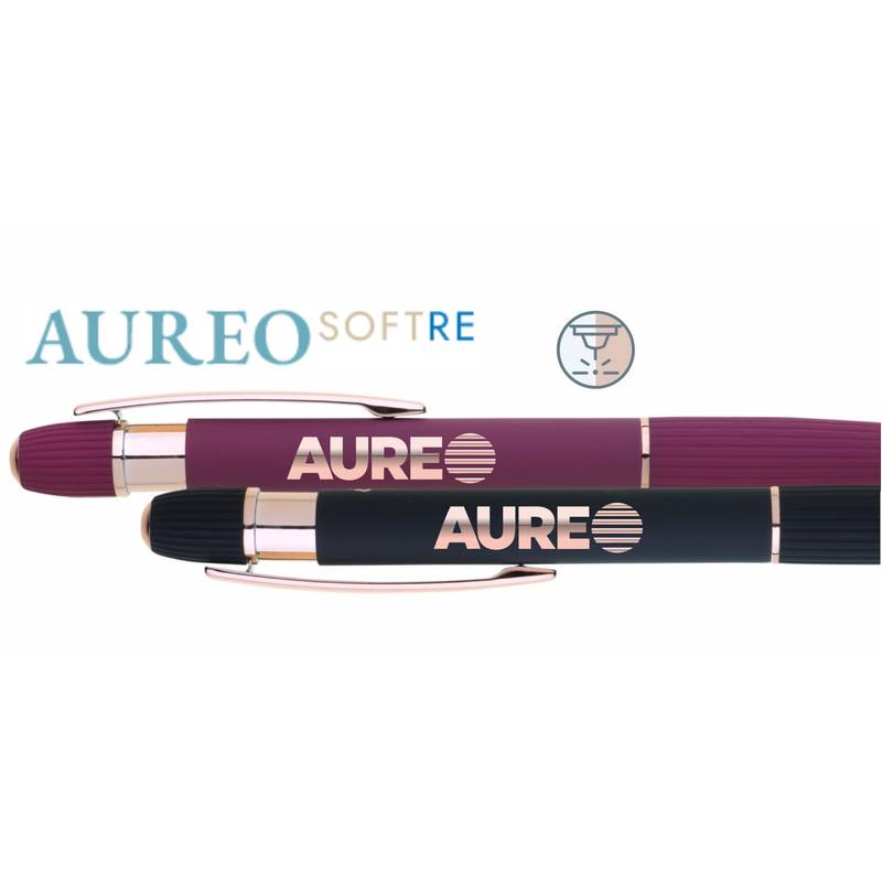 AUREO SOFT RE guľôčkové pero kov, sivá Silver AUREO SOFT RE guľôčkové pero kov, sivá Silver