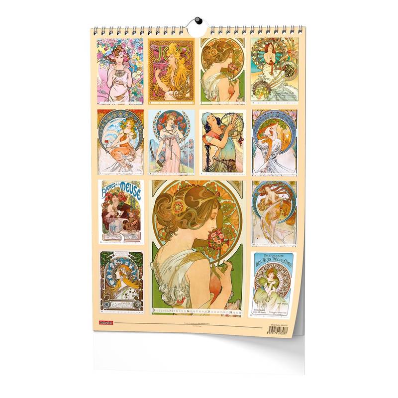 Nástěnný kalendář A3 - Alfons Mucha 2027 Nástěnný kalendář A3 - Alfons Mucha 2027