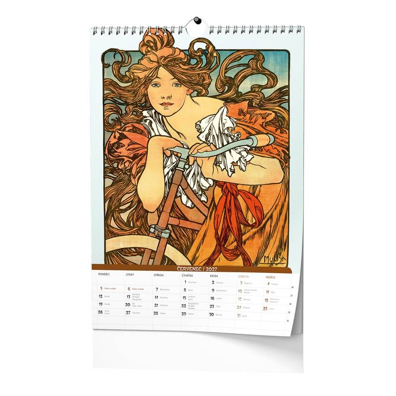 Nástěnný poznámkový kalendář A3 - Alfons Mucha 2027 Nástěnný poznámkový kalendář A3 - Alfons Mucha 2027