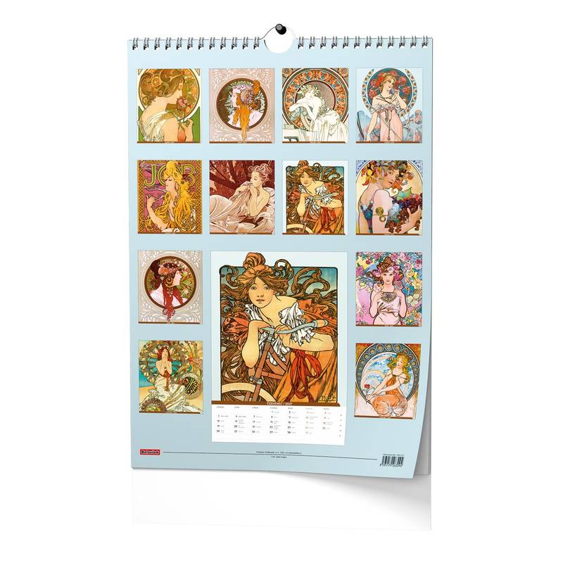 Nástěnný poznámkový kalendář A3 - Alfons Mucha 2027 Nástěnný poznámkový kalendář A3 - Alfons Mucha 2027