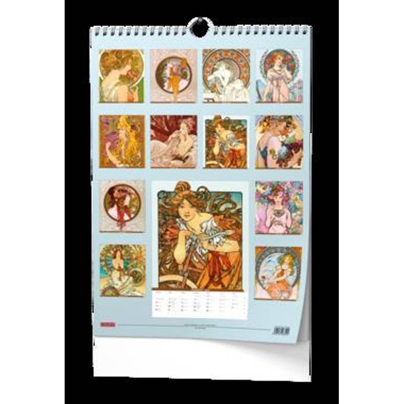 Nástěnný poznámkový kalendář A3 - Alfons Mucha 2027 Nástěnný poznámkový kalendář A3 - Alfons Mucha 2027