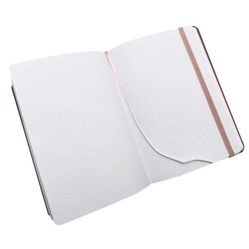 Notes Luxi tečky - A5 - lamino - starorůžová Notes Luxi tečky - A5 - lamino - starorůžová