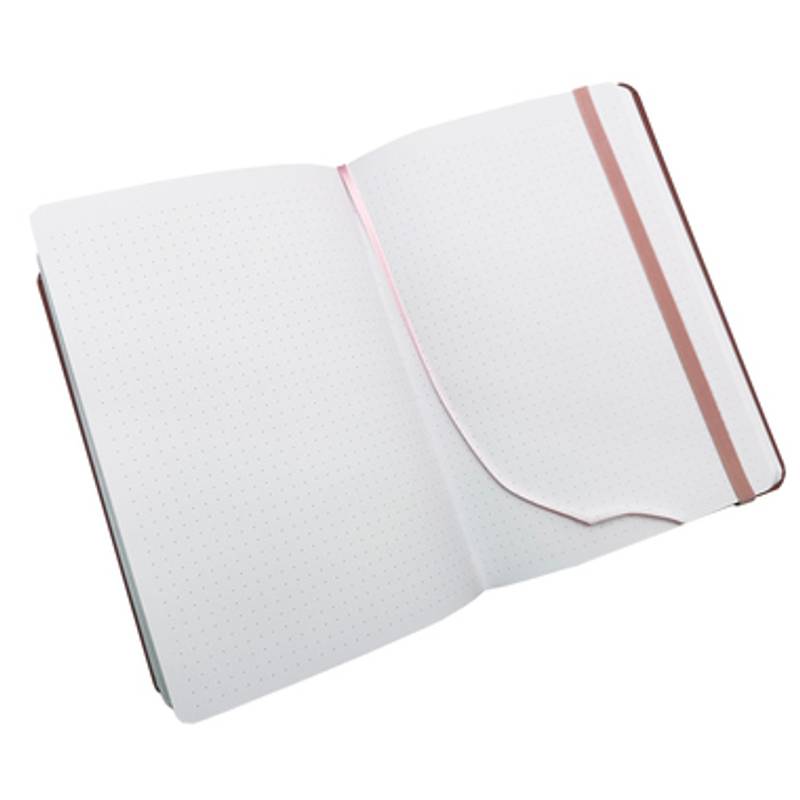 Notes Luxi tečky - A5 - lamino - starorůžová Notes Luxi tečky - A5 - lamino - starorůžová