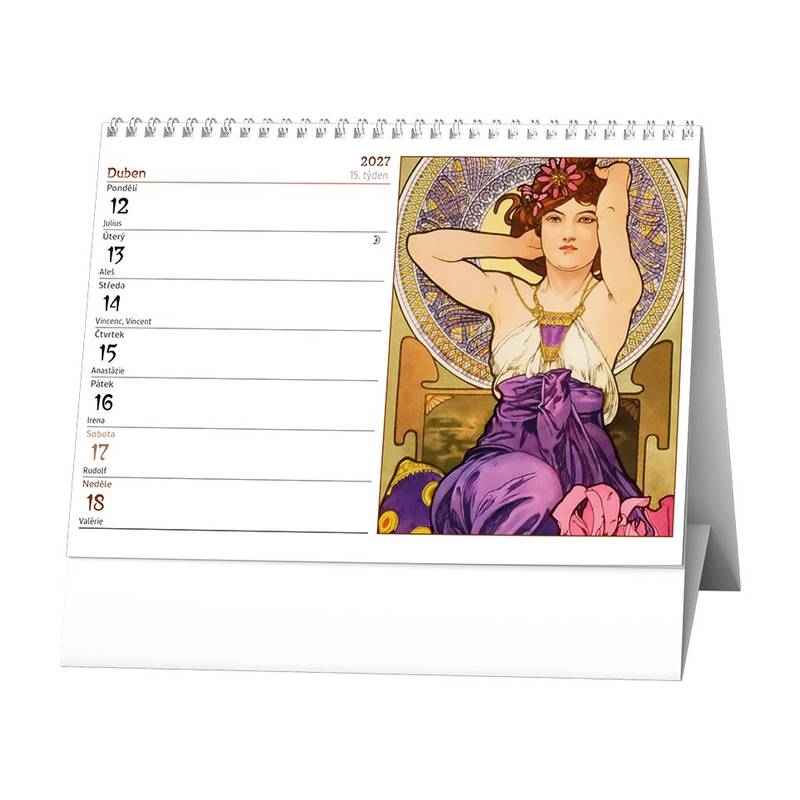 Stolní kalendář - Alfons Mucha 2027 Stolní kalendář - Alfons Mucha 2027