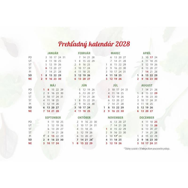 Nástenný kalendár GAZDINKA 2027 Nástenný kalendár GAZDINKA 2027