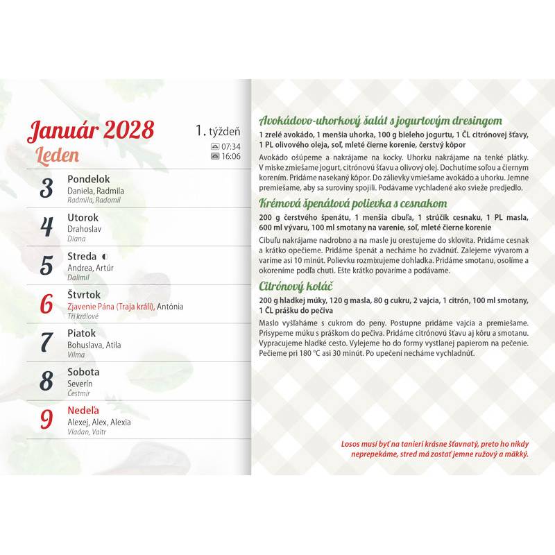 Nástenný kalendár GAZDINKA 2027 Nástenný kalendár GAZDINKA 2027