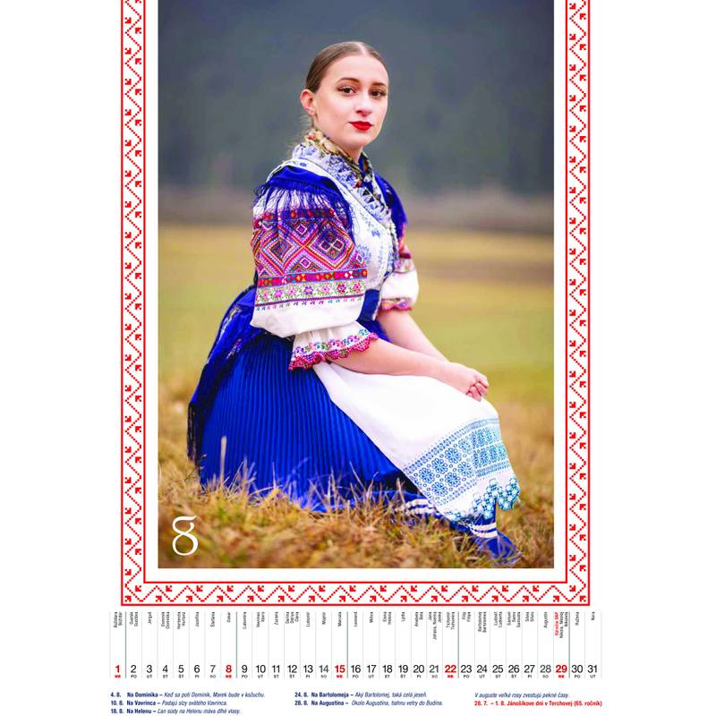 Nástenný kalendár SLOVENSKÝ FOLKLÓR 2027 Nástenný kalendár SLOVENSKÝ FOLKLÓR 2027