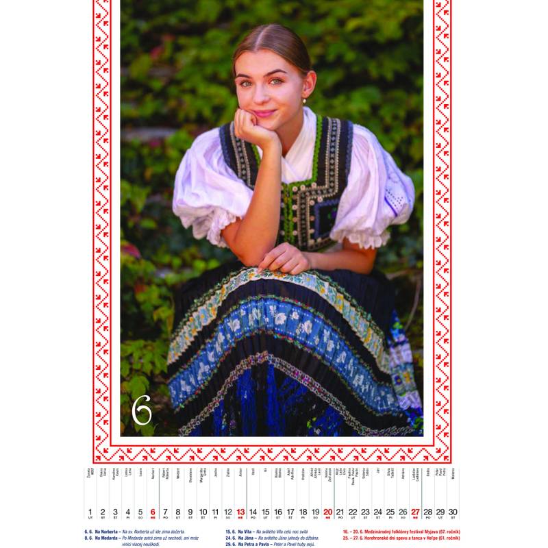 Nástenný kalendár SLOVENSKÝ FOLKLÓR 2027 Nástenný kalendár SLOVENSKÝ FOLKLÓR 2027