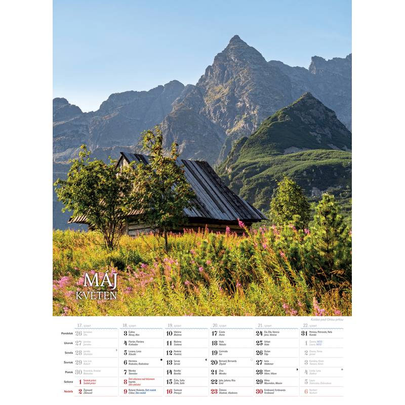 Nástenný kalendár TATRY 2027 Nástenný kalendár TATRY 2027