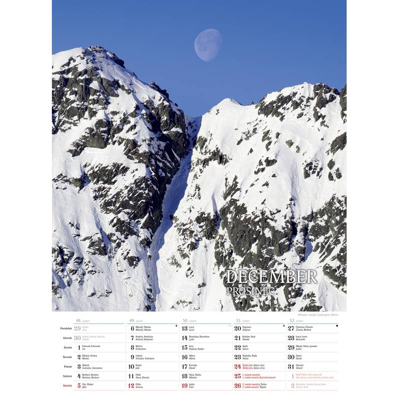 Nástenný kalendár TATRY 2027 Nástenný kalendár TATRY 2027