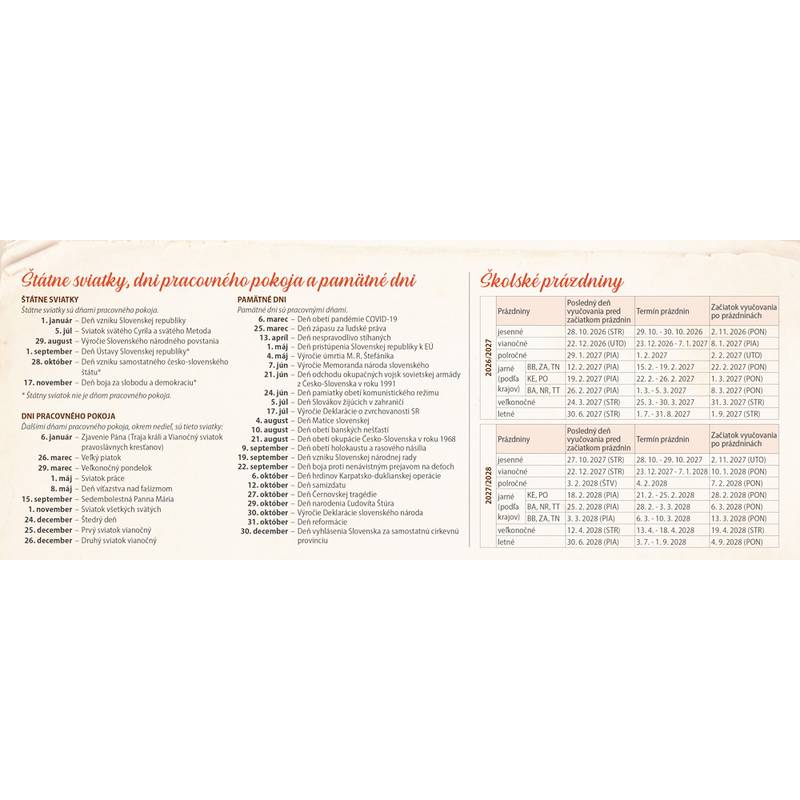 Stolový kalendár Recepty starej mamy 2027 Stolový kalendár Recepty starej mamy 2027
