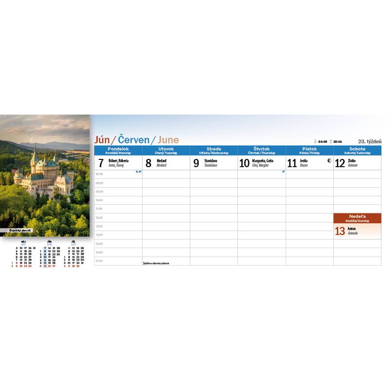 Stolový kalendár Slovensko 2027 Stolový kalendár Slovensko 2027