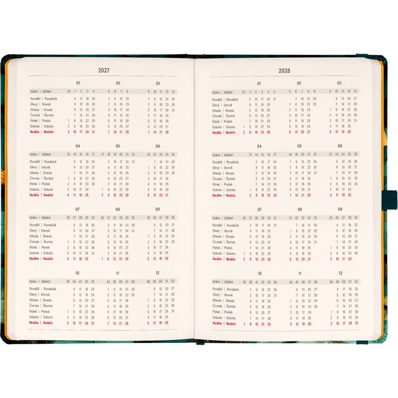 NOTIQUE Planbook diář/notes Kočka 2027, 13 x 21 cm NOTIQUE Planbook diář/notes Kočka 2027, 13 x 21 cm