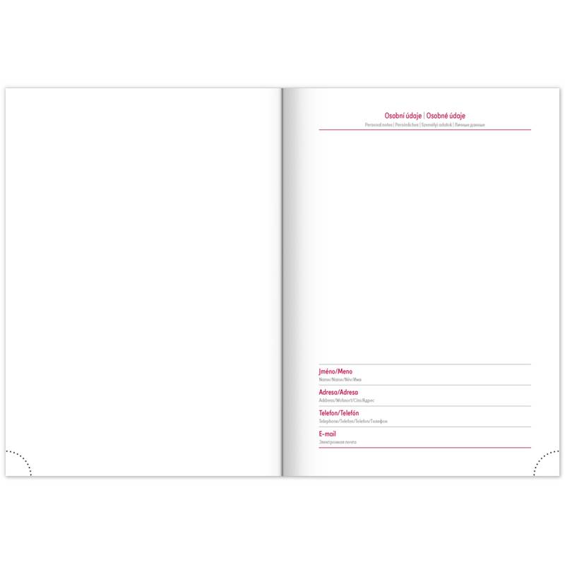 NOTIQUE Týdenní diář Tomy 2027, modro-červený, 15 x 21 cm NOTIQUE Týdenní diář Tomy 2027, modro-červený, 15 x 21 cm