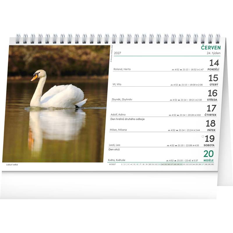 NOTIQUE Stolní Myslivecký kalendář CZ 2027, 23,1 x 14,5 cm NOTIQUE Stolní Myslivecký kalendář CZ 2027, 23,1 x 14,5 cm