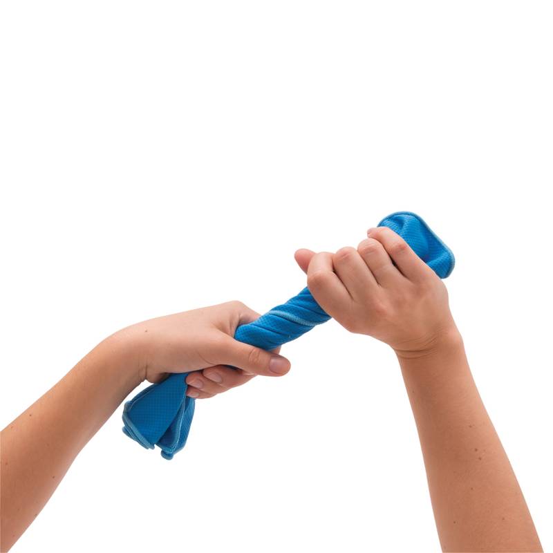 Chladiaci uterák v plast.fľaši, uterák 77x30 cm, modrá Chladiaci uterák v plast.fľaši, uterák 77x30 cm, modrá