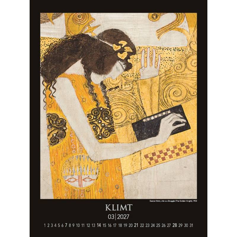 Nástenný kalendár Gustav Klimt 2027 Nástenný kalendár Gustav Klimt 2027