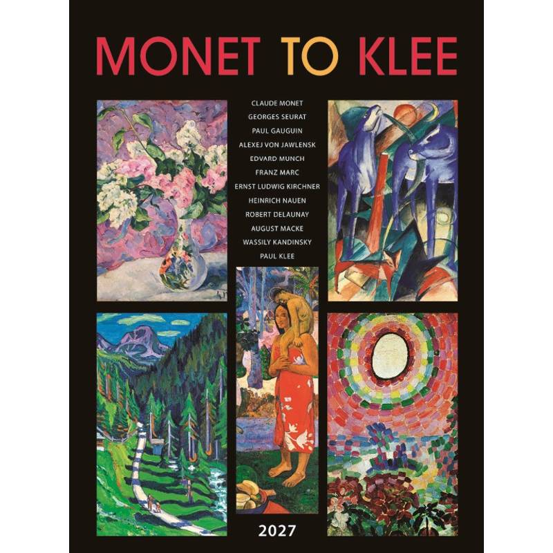 Nástenný kalendár Monet to Klee 2027 Nástenný kalendár Monet to Klee 2027